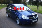 Vauxhall Zafira 7 Seater Exclusive